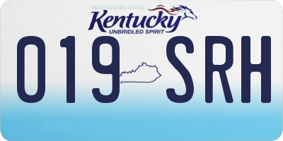 KY license plate 019SRH