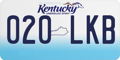 KY license plate 020LKB