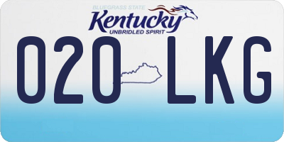 KY license plate 020LKG