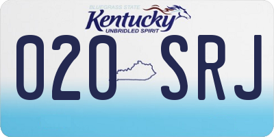 KY license plate 020SRJ