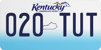 KY license plate 020TUT