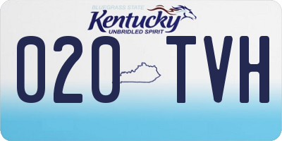 KY license plate 020TVH