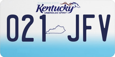 KY license plate 021JFV