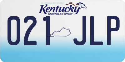 KY license plate 021JLP