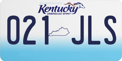 KY license plate 021JLS