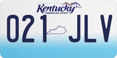 KY license plate 021JLV