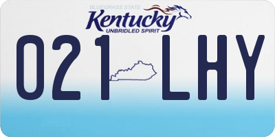 KY license plate 021LHY