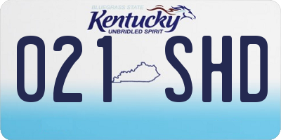 KY license plate 021SHD