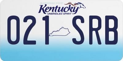 KY license plate 021SRB