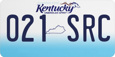 KY license plate 021SRC