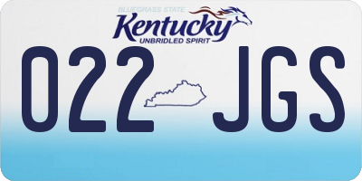 KY license plate 022JGS