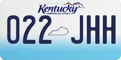 KY license plate 022JHH