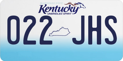 KY license plate 022JHS