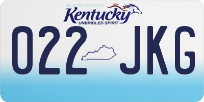 KY license plate 022JKG