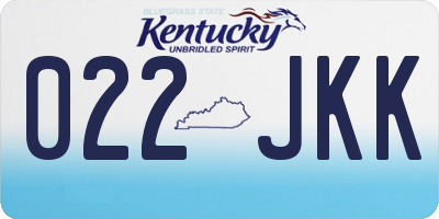 KY license plate 022JKK