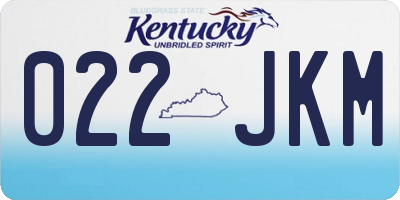 KY license plate 022JKM