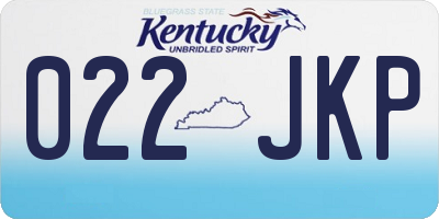 KY license plate 022JKP