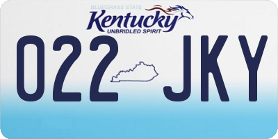 KY license plate 022JKY