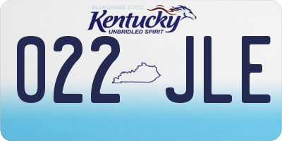 KY license plate 022JLE