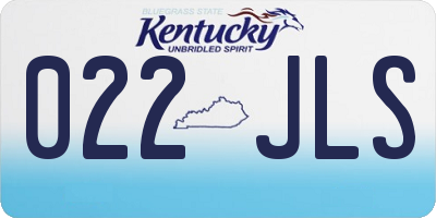 KY license plate 022JLS