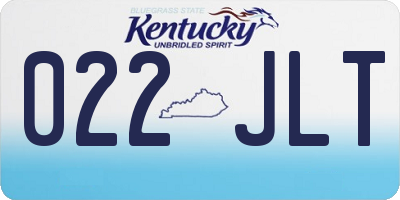 KY license plate 022JLT