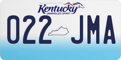 KY license plate 022JMA