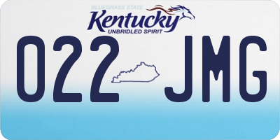KY license plate 022JMG