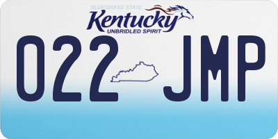 KY license plate 022JMP