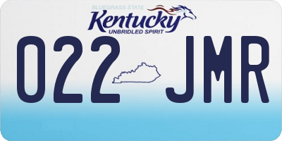 KY license plate 022JMR