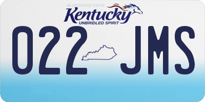 KY license plate 022JMS