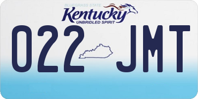 KY license plate 022JMT