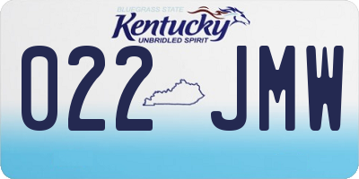 KY license plate 022JMW