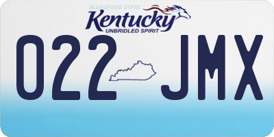 KY license plate 022JMX