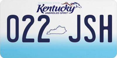 KY license plate 022JSH
