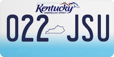 KY license plate 022JSU
