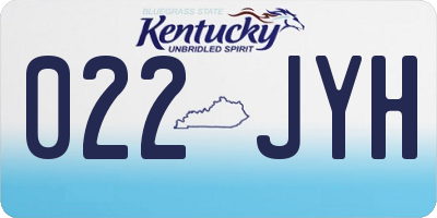 KY license plate 022JYH