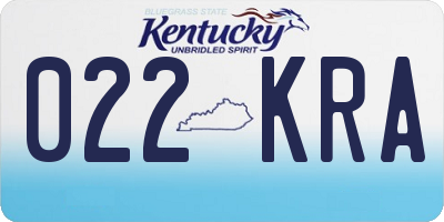 KY license plate 022KRA