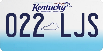 KY license plate 022LJS