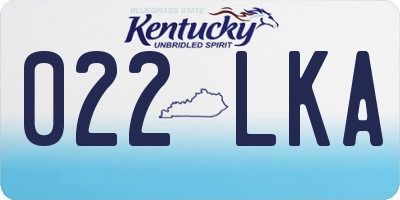 KY license plate 022LKA