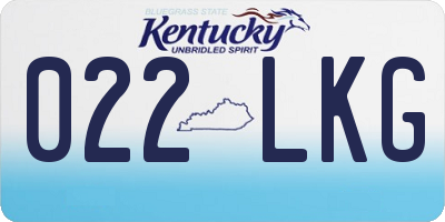 KY license plate 022LKG