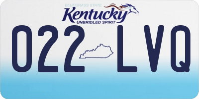 KY license plate 022LVQ
