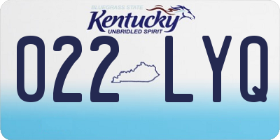 KY license plate 022LYQ