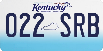KY license plate 022SRB