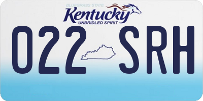 KY license plate 022SRH