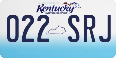 KY license plate 022SRJ