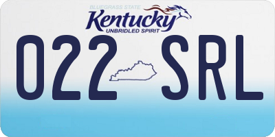 KY license plate 022SRL