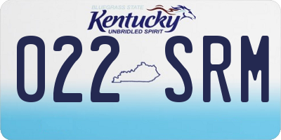 KY license plate 022SRM