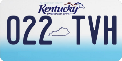 KY license plate 022TVH