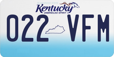 KY license plate 022VFM