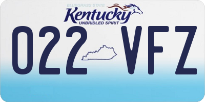 KY license plate 022VFZ
